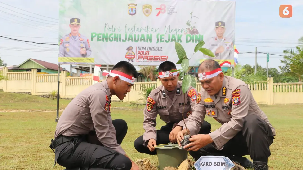 Tanam Pohon Polda Kaltara