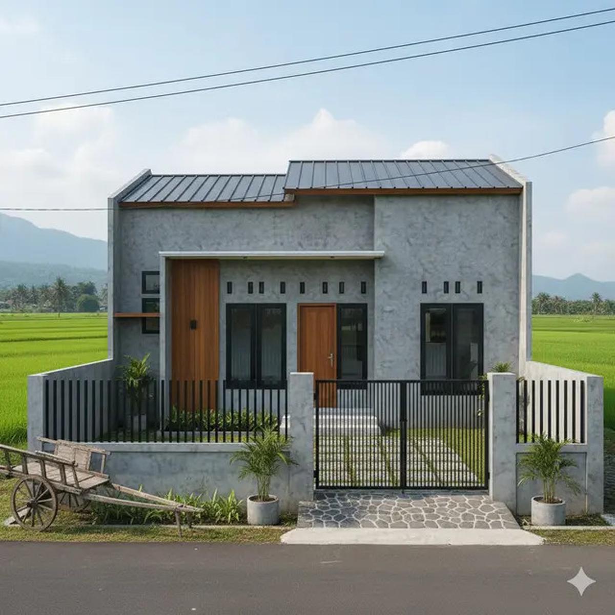 7 Model Rumah Sederhana Tapi Mewah dengan Pagar 2025 yang Cocok untuk Tinggal di Desa