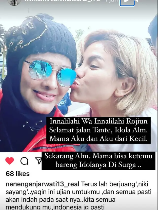 Unggahan Nikita Mirzani tentang Neneng Anjarwati. (Foto: Instagram @nikitamirzanimawardi_172)