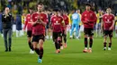 Ini menjadi hasil imbang ketiga bagi Manchester United di tiga laga Liga Europa musim 2024/2025. (AP Photo/Francisco Seco)