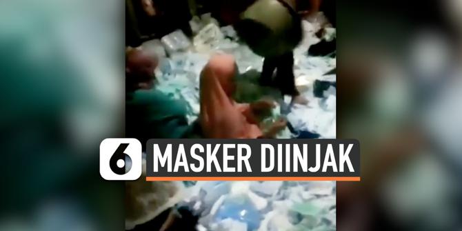 VIDEO: Tertangkap Kamera, Masker Diinjak-injak Saat Disortir