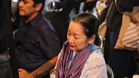 Chicha Koeswoyo di pemakaman Nomo Koeswoyo pada Rabu (15/3/2023) siang. (Dok. via M. Altaf Jauhar)