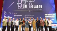 Peluncuran buku 'Belajar dari Bone Bolango' yang ditulis Bupati Hamim Pou. (Liputan6.com/ Dok Ist)