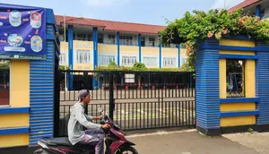 Salah satu sudut sekolah SMP Wira Buana yang berada di Pabuaran, Bojonggede, Kabupaten Bogor. (Liputan6.com/Dicky Agung Prihanto)