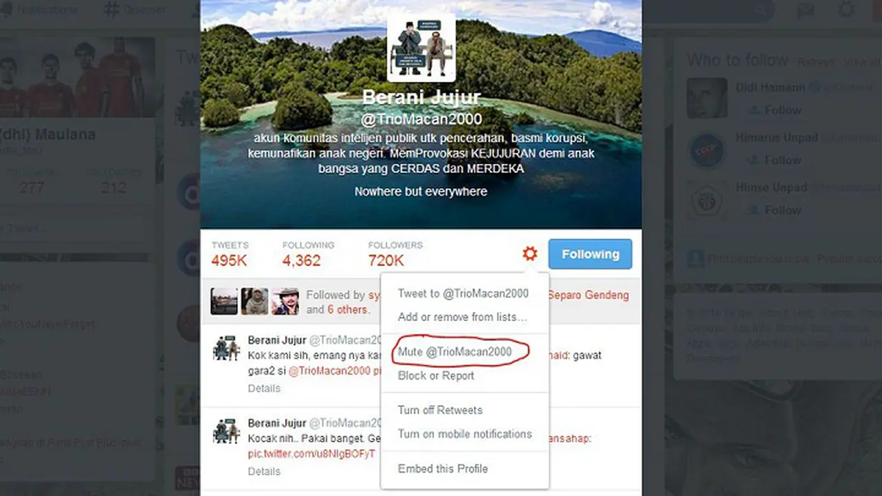 Pengguna Twitter Kini Bisa Hentikan Kicauan Orang lain