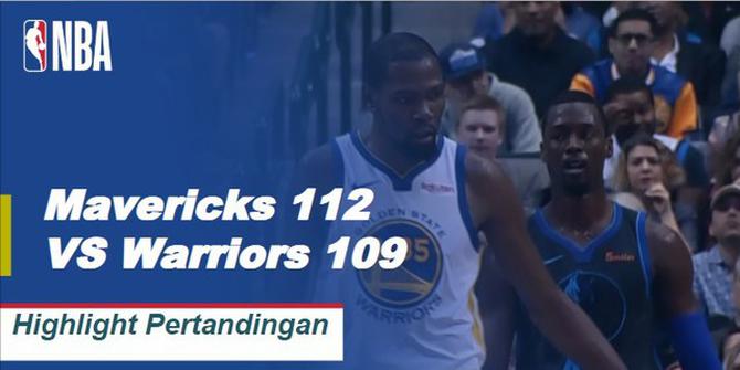 Cuplikan Hasil Pertandingan NBA : Mavericks 112 VS Warriors 109