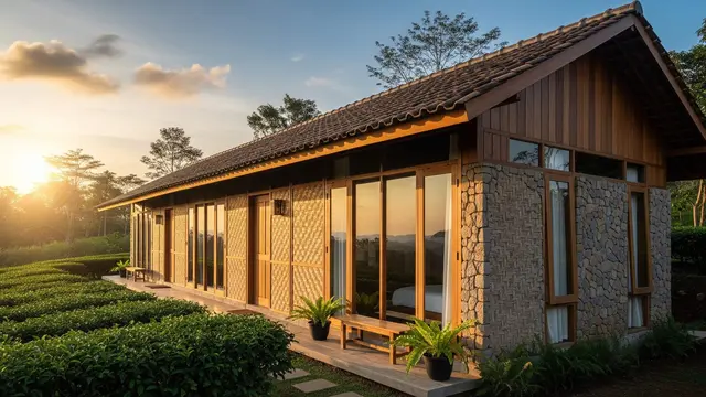 Model Rumah Minimalis Sederhana Dekat Perkebunan