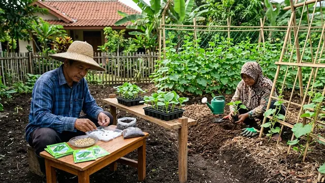 Cara Menanam Mentimun di Pekarangan/AI Generated