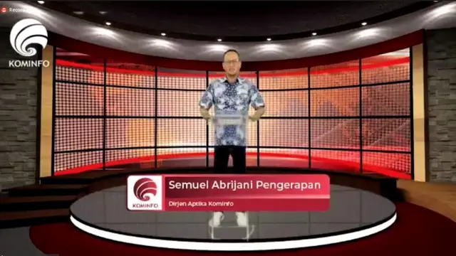 Direktur Jenderal Aplikasi Informatika Kementerian Komunikasi dan Informatika Republik Indonesia, Semuel Abrijani Pangerapan