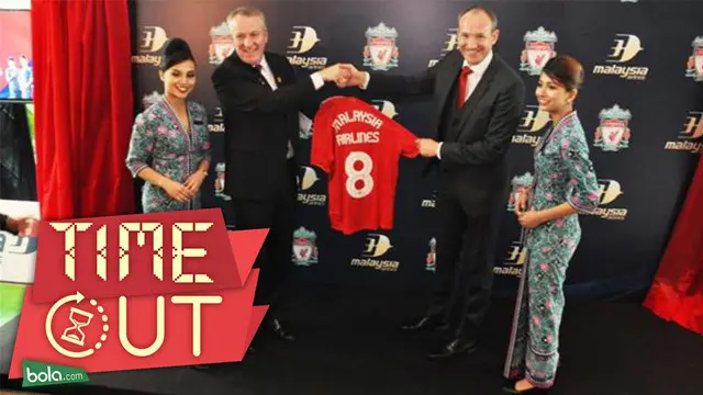 Video maskapai penerbangan Malaysia, Malaysia Airlines, menggantikan Garuda Indonesia sebagai sponsor Liverpool.