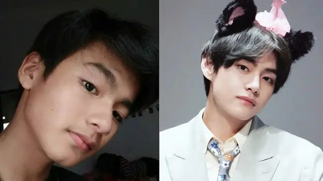 Mirip V BTS (Sumber: Instagram/marcellangg)