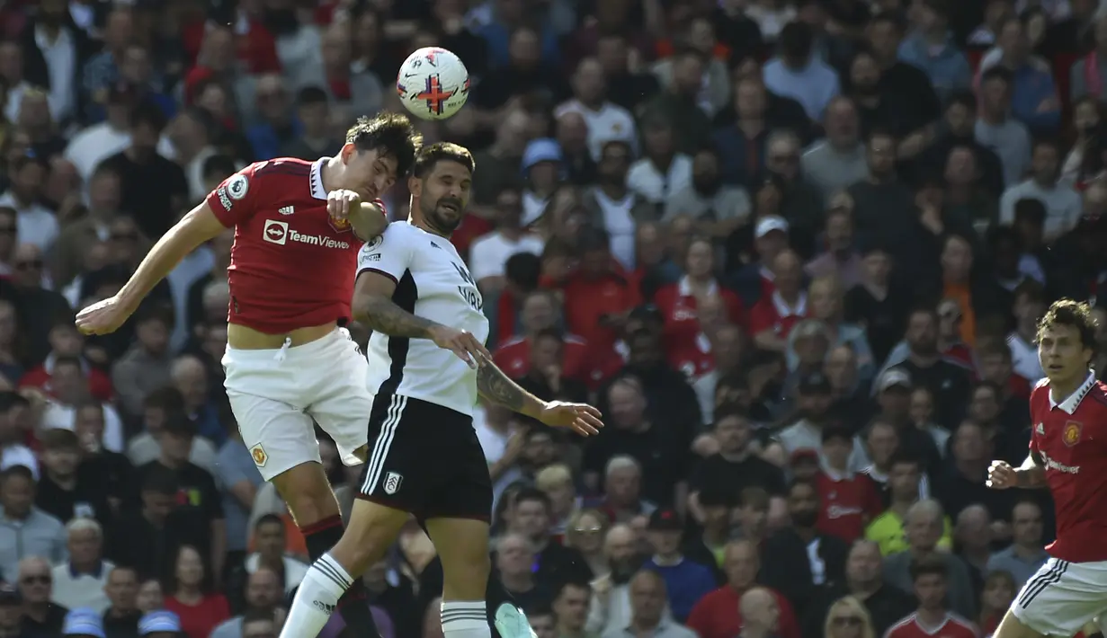<p>Setan Merah berhasil menang atas Fulham dengan skor tipis 2-1. (AP Photo/Rui Vieira)</p>