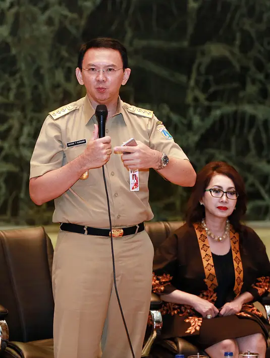 Pembekalan diberikan Ahok kepada para finalis, agar menjadi pelopor bangsa yang membangun. Terutama untuk menyambut dan bersaing dalam Masyarakat Ekonomi ASEAN (MEA). (Deki Prayoga/Bintang.com)