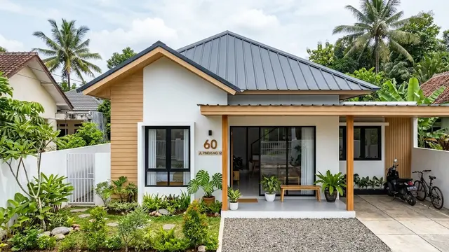 Desain Rumah Type 60 Gaya Scandinavian