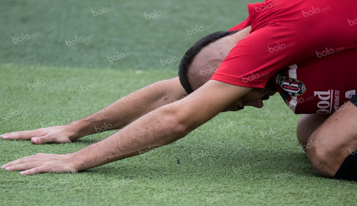 Kiko Insa yang dipinjam Bali United, masih memiliki kontrak selama lima tahun dengan Arema. (Bola.com/Vitalis Yogi Trisna)