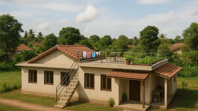 Desain Rumah Minimalis dengan 4 Kamar di Desa (Foto: ChatGPT)