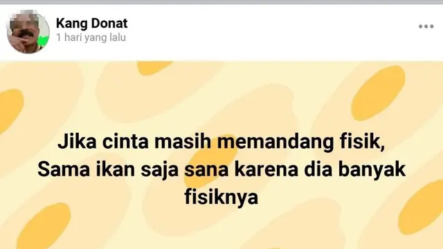 6 Status Facebook Cari Pacar Enggak Pandang Fisik Ini Bikin Senyum Tipis