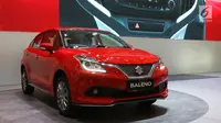 Tampilan mobil terbaru dari Suzuki Baleno yang dipamerkan dalam ajang Gaikindo Indonesia International Auto Show (GIIAS) 2017, di ICE, BSD, Tangerang Selatan, Kamis (10/8). (Liputan6.com/Angga Yuniar)