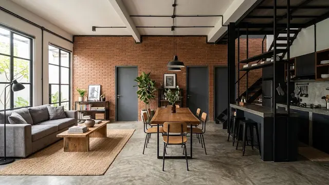 Desain Rumah Gaya Industrial Minimalis