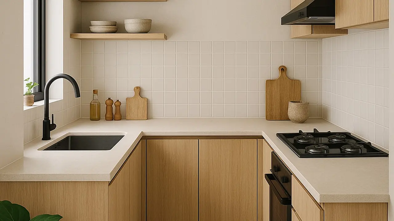 Desain Dapur Minimalis Ukuran 2x3 Bentuk L