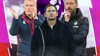 Premier League - Frank Lampard, Graham Potter, David Moyes (Bola.com/Decika Fatmawaty)