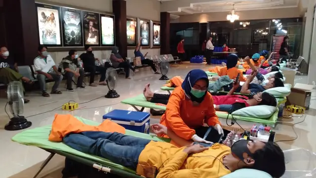 Donor darah PMI Banyumas. (Foto: Liputan6.com/PMI Banyumas)