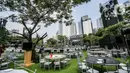 Selaku tuan rumah KTT ke-43 ASEAN, sejumlah persiapan dilakukan pemerintah Indonesia. Salah satunya adalah jamuan makan malam para kepala negara dan tamu-tamu VVIP atau Gala Dinner KTT ke-43 ASEAN. (Liputan6.com/Faizal Fanani)