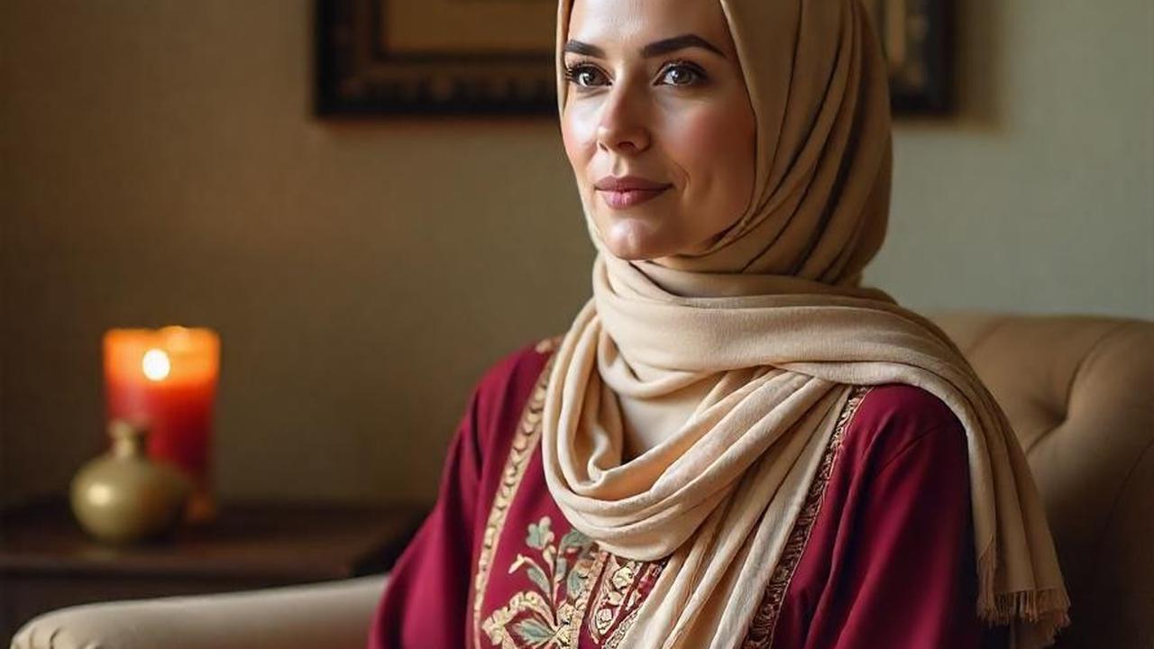 Baju Lebaran Warna Burgundy
