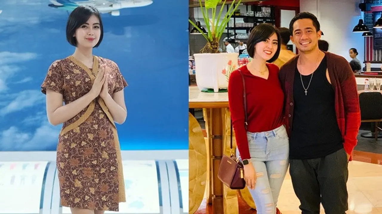6 Pesona Arfita Dwi, Istri Yama Carlos yang Jadi Pramugari