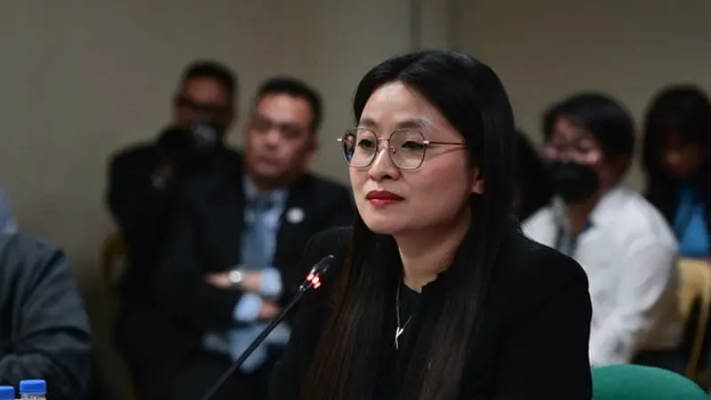 Alice Leal Guo, Wali Kota Bamban di Provinsi Tarlac, menghadiri sidang Senat di Metro Manila, Filipina 7 Mei 2024. (Handout Sen. Risa Hontiveros)