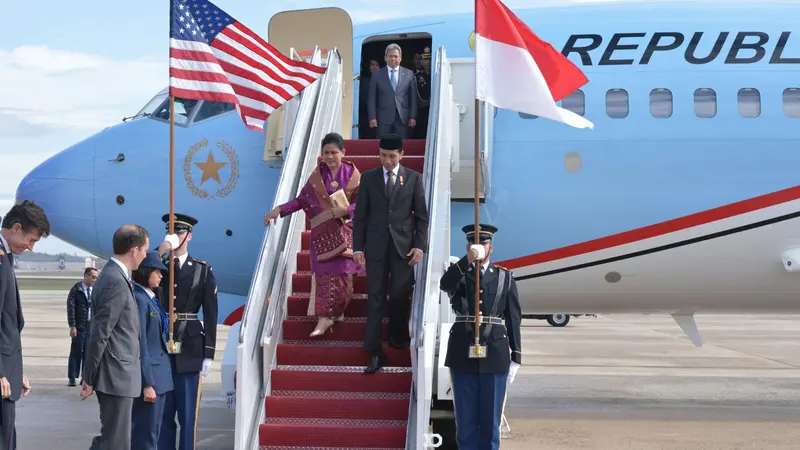 Presiden Jokowi tiba di Amerika Serikat