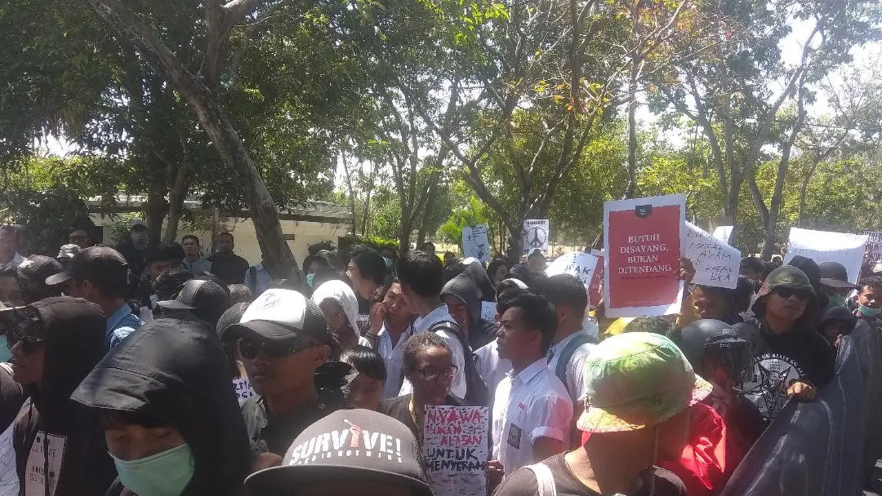 demo pelajar di bali