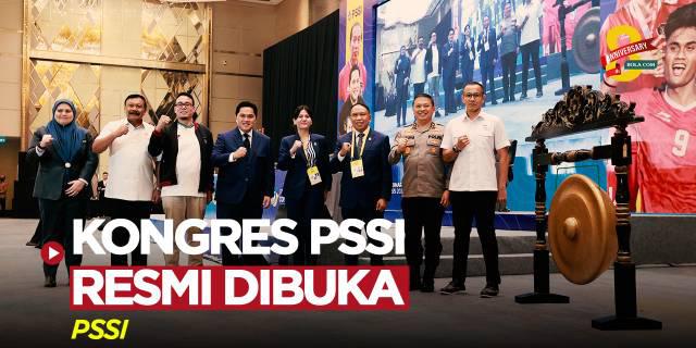 VIDEO: Resmi Dibuka, Erick Thohir Sampaikan Agenda Kongres PSSI