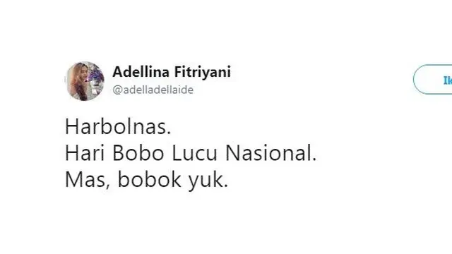 plesetan harbolnas ala warganet (foto: Twitter/@adelladellaide)
