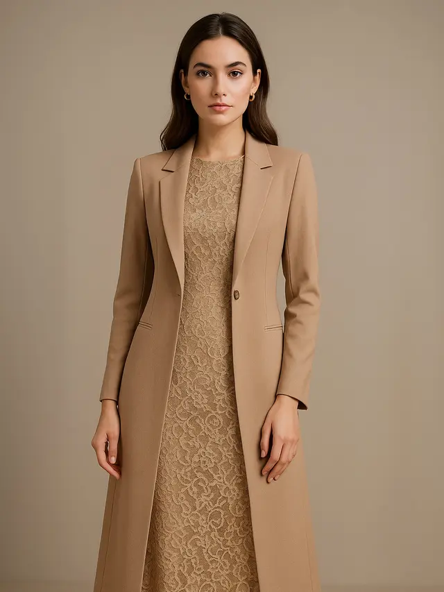 7 Model Long Dress Brokat Kombinasi Outer Lengan Panjang Kekinian 2025, Elegan dan Modis