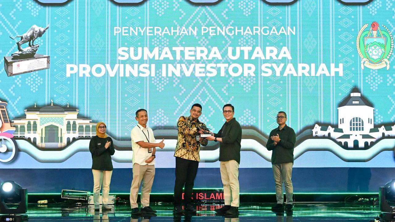 Gubernur Sumut, Bobby Nasution menghadiri Medan Sharia Investor City