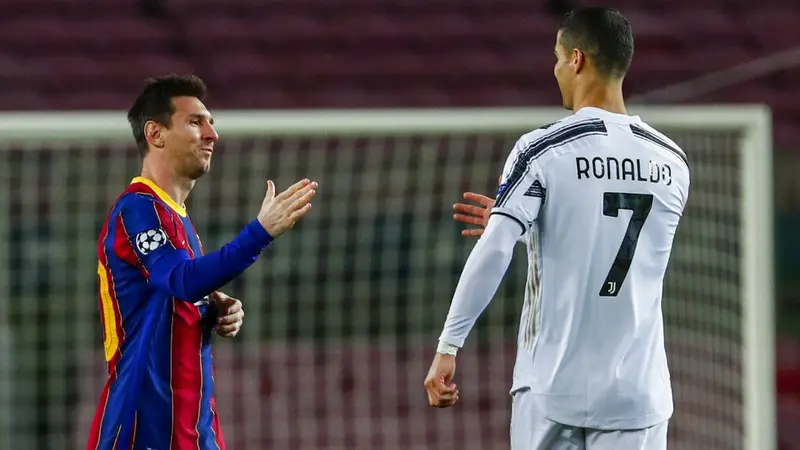 FOTO: Momen Kedekatan Lionel Messi dan Cristiano Ronaldo Saat Barcelona Jumpa Juventus di Liga Champions