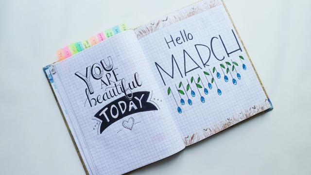 Ilustrasi bulan Maret