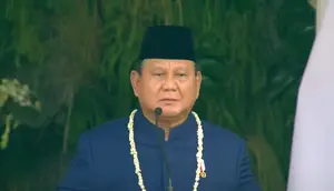 Pimpin Upacara HUT ke-81 RI, Prabowo Ajak Doakan Warga Terdampak Bencana