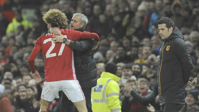 Marouane Fellaini & Jose Mourinho