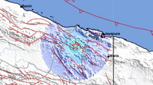 Gempa Darat Magnitudo 4,4 Guncang Jayapura