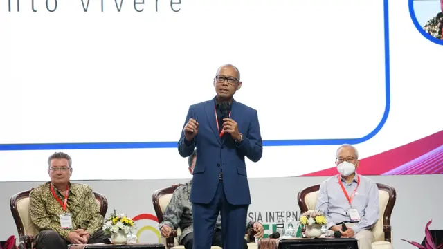 The 8th Indonesia International Geothermal Convention and Exhibition 2022 di Jakarta, Kamis (15/9/2022).