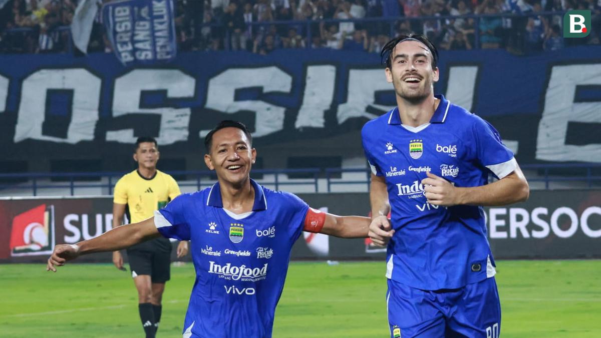Foto: Andrew Jung Borong 2 Gol ke Gawang Persik, Persib Kukuh di Pucuk Klasemen BRI Super League.