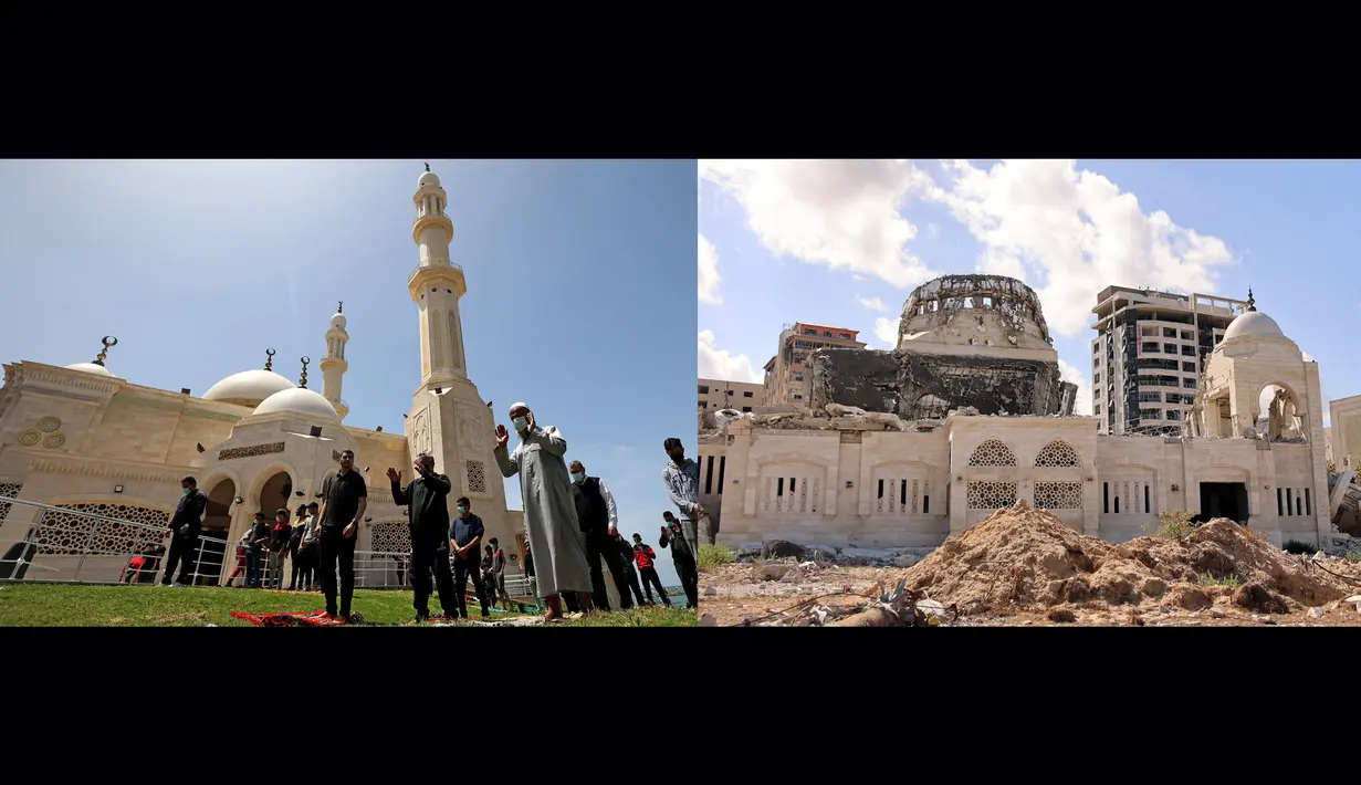 Perang antara Israel dan Milisi Hamas pecah di wilayah Gaza pada 7 Oktober 2023. (MOHAMMED ABED dan Omar AL-QATTAA/AFP)