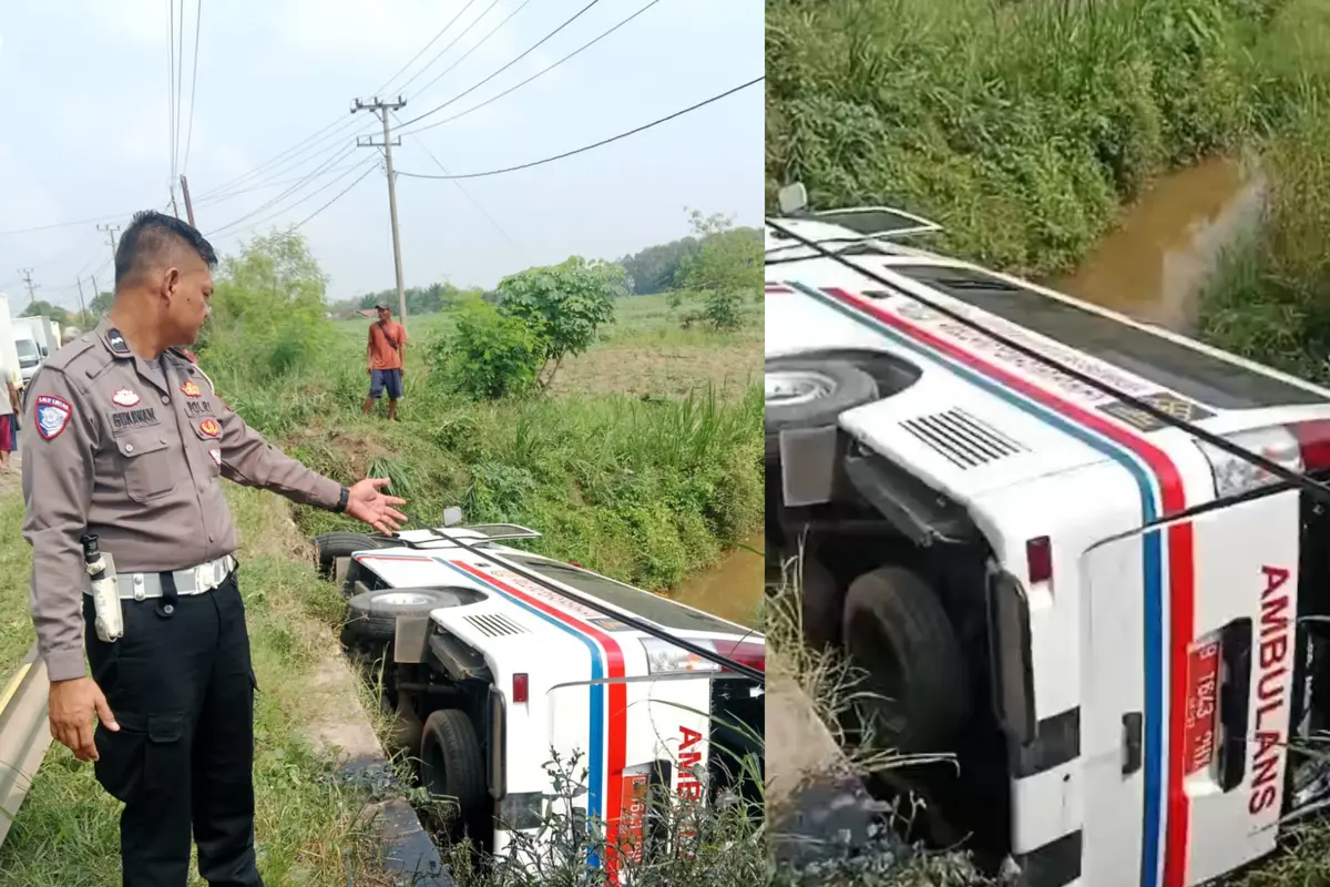 Detik-detik Ambulans Lapas Terjun ke Sungai di Lampung Saat Antar Napi Cuci Darah