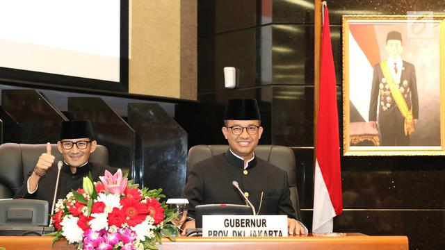 HUT Jakarta, Anies - Sandi Gelar Rapat Istimewa Bersama DPRD