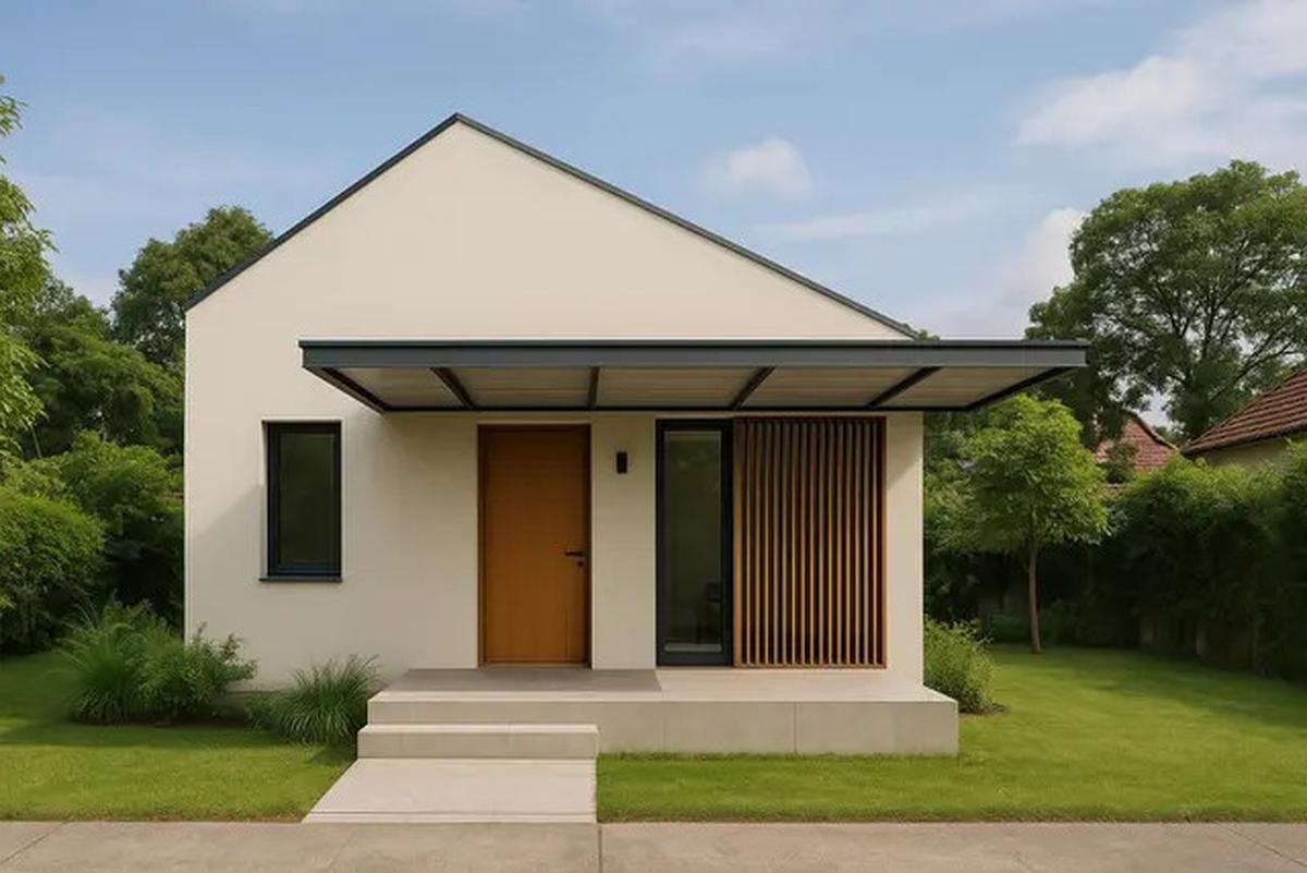 10 Gambar Rumah Sederhana 8x8 2025 Konsep Minimalis Modern, Punya Bentuk Cantik dan Nyaman Ditempati
