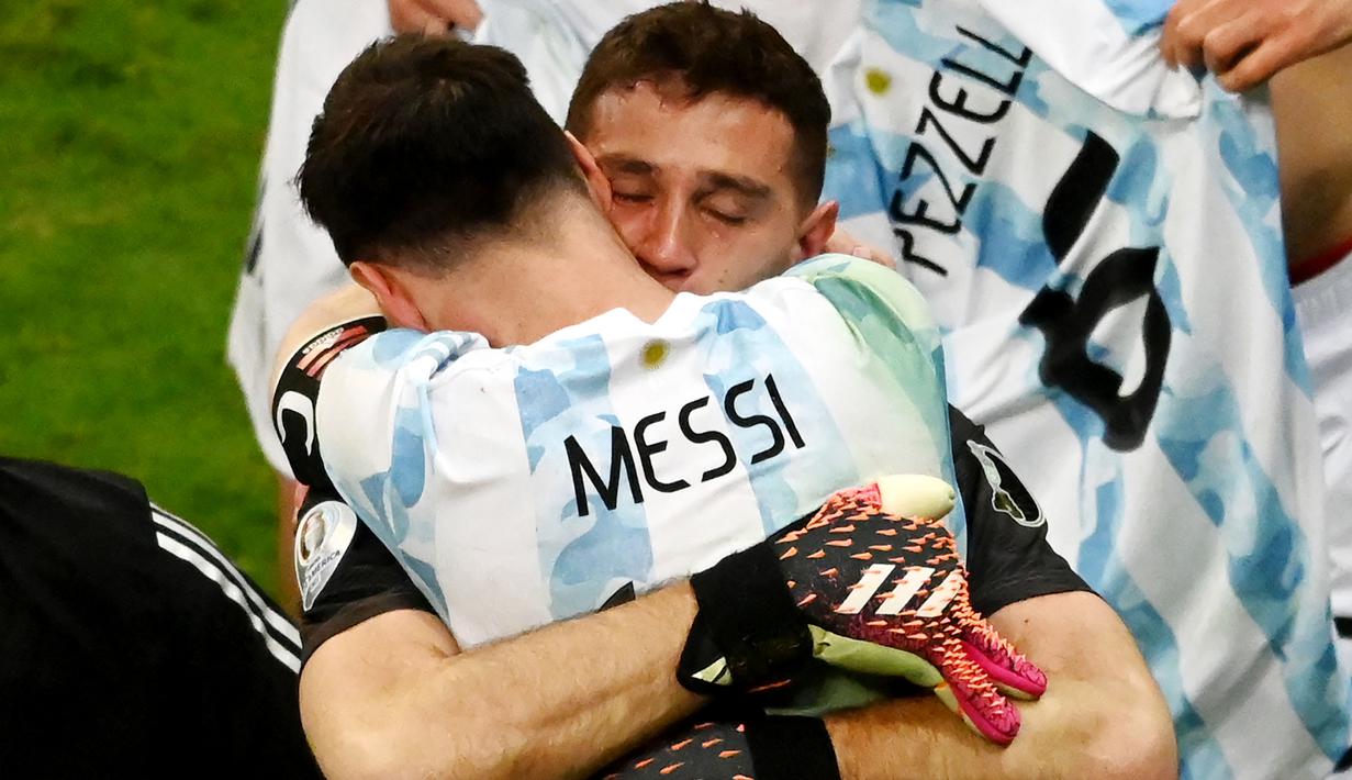 Di laga final Copa America nanti Argentina akan menghadapi Neymar dan kawan-kawan. Kedua kesebelasan akan bertanding di Stadion Macarana, Rio de Janeiro, Brasil, pada minggu (11/7/2021). (Foto:AFP/Silvio Avila)