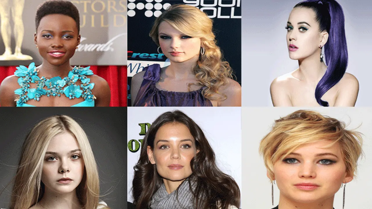 Katy Perry-Taylor Swift-Lupita Nyong'o-Jennifer Lawrence-Katie Holmes-Elle Fanning