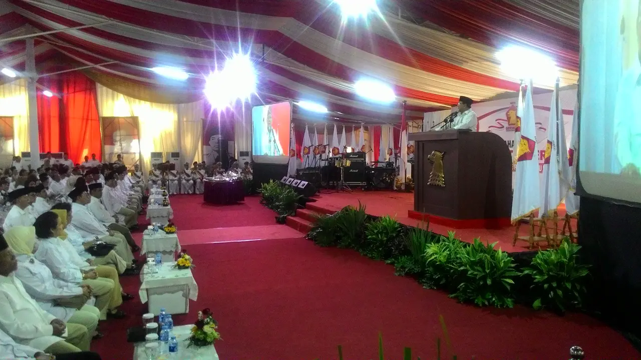 HUT Sewindu Gerindra, Prabowo Sebut Sandiaga Uno Gubernur DKI